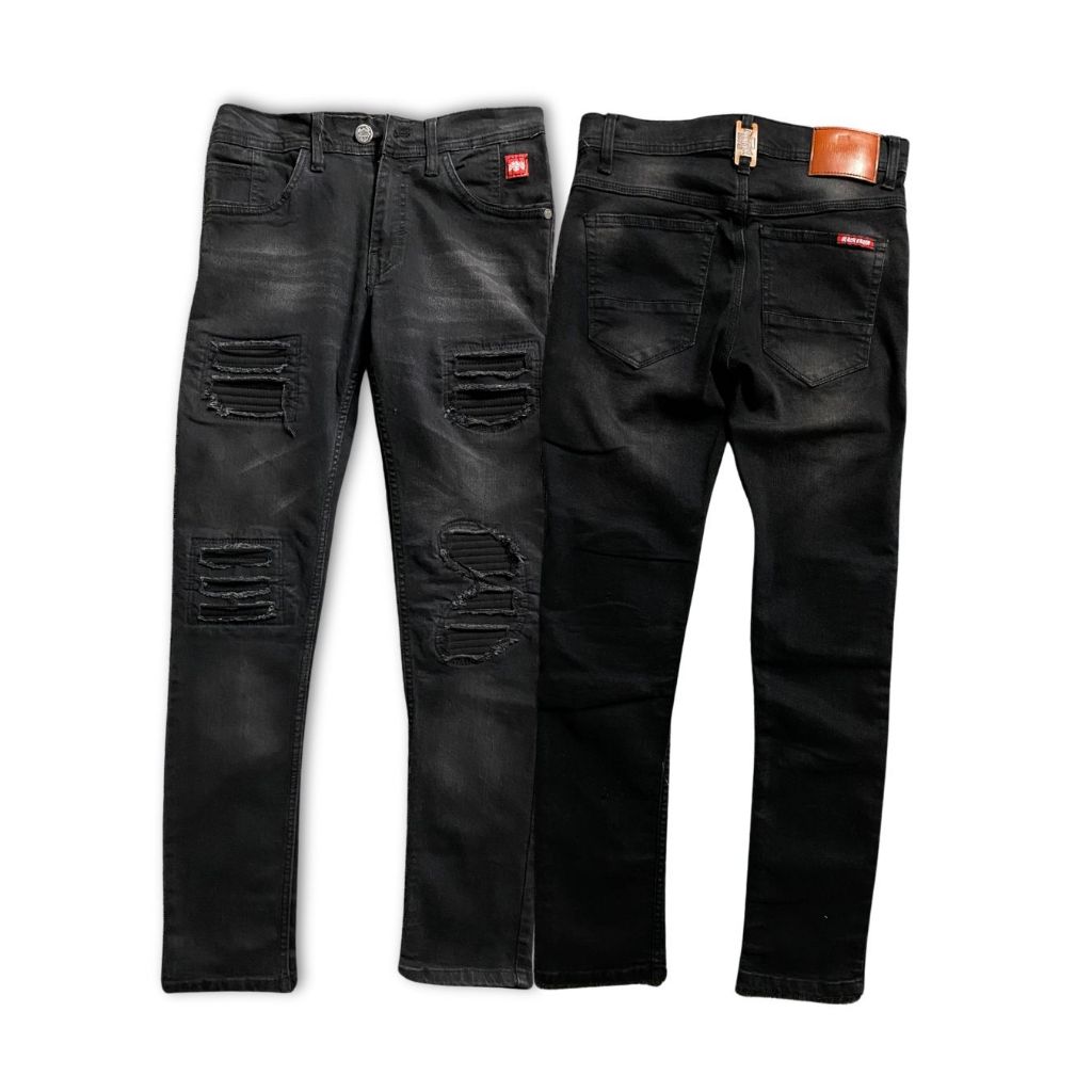 CELANA JEANS/SLIMFIT JEANS/CELANA PANJANG SLIMFIT SOBEK/JEANS SOBEK PRIA/