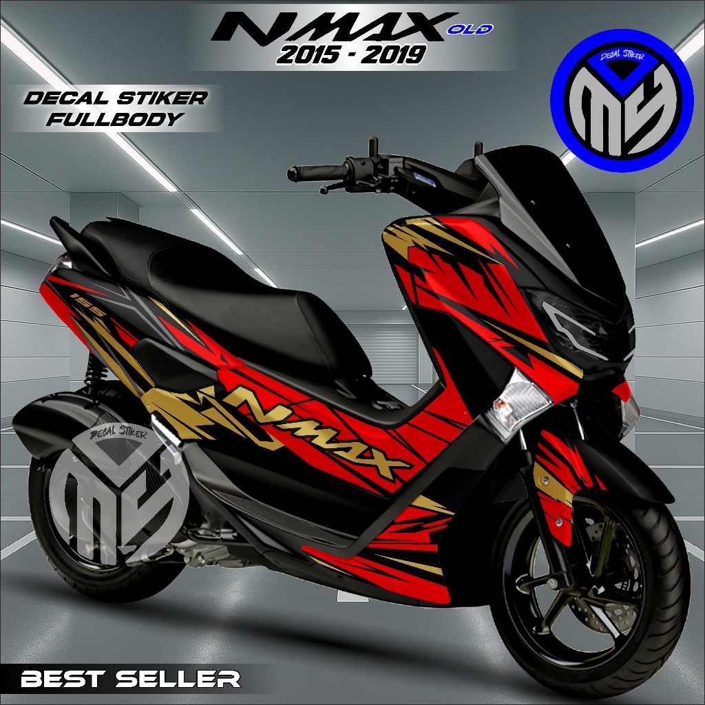 Decal Sticker Nmax Old Fullbody 2015 2016 2017 2018 2019 Decal Nmax Old Full Body Motif Keren