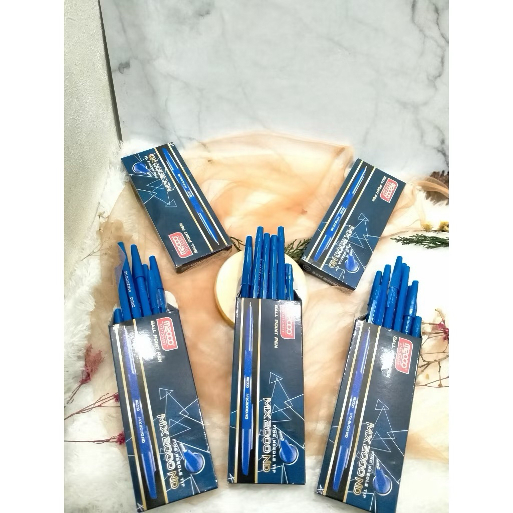 

Pulpen M2000 Hitam & Biru – 1 Box Isi 12 Pcs | Pulpen Ballpoint Halus & Murah