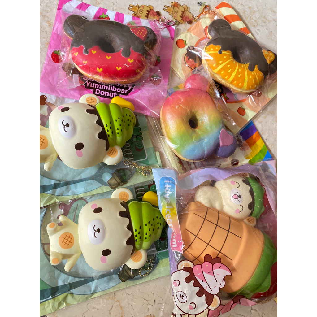 [SQUISHY SALE] Yummiibear | yb mascot, yb straw ice cream