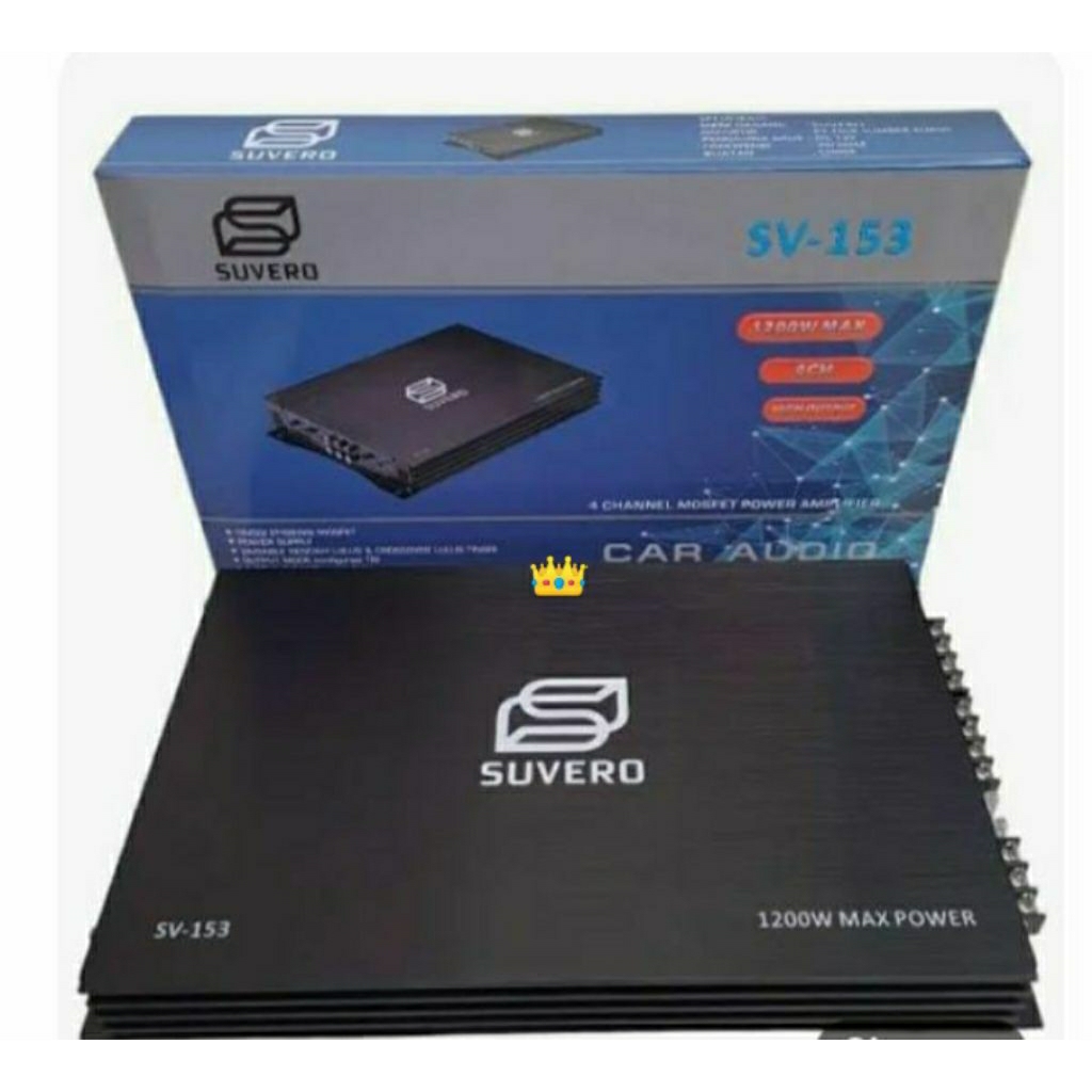 Power amplifier 4 chanel suvero / Power audio mobil 4 chanel