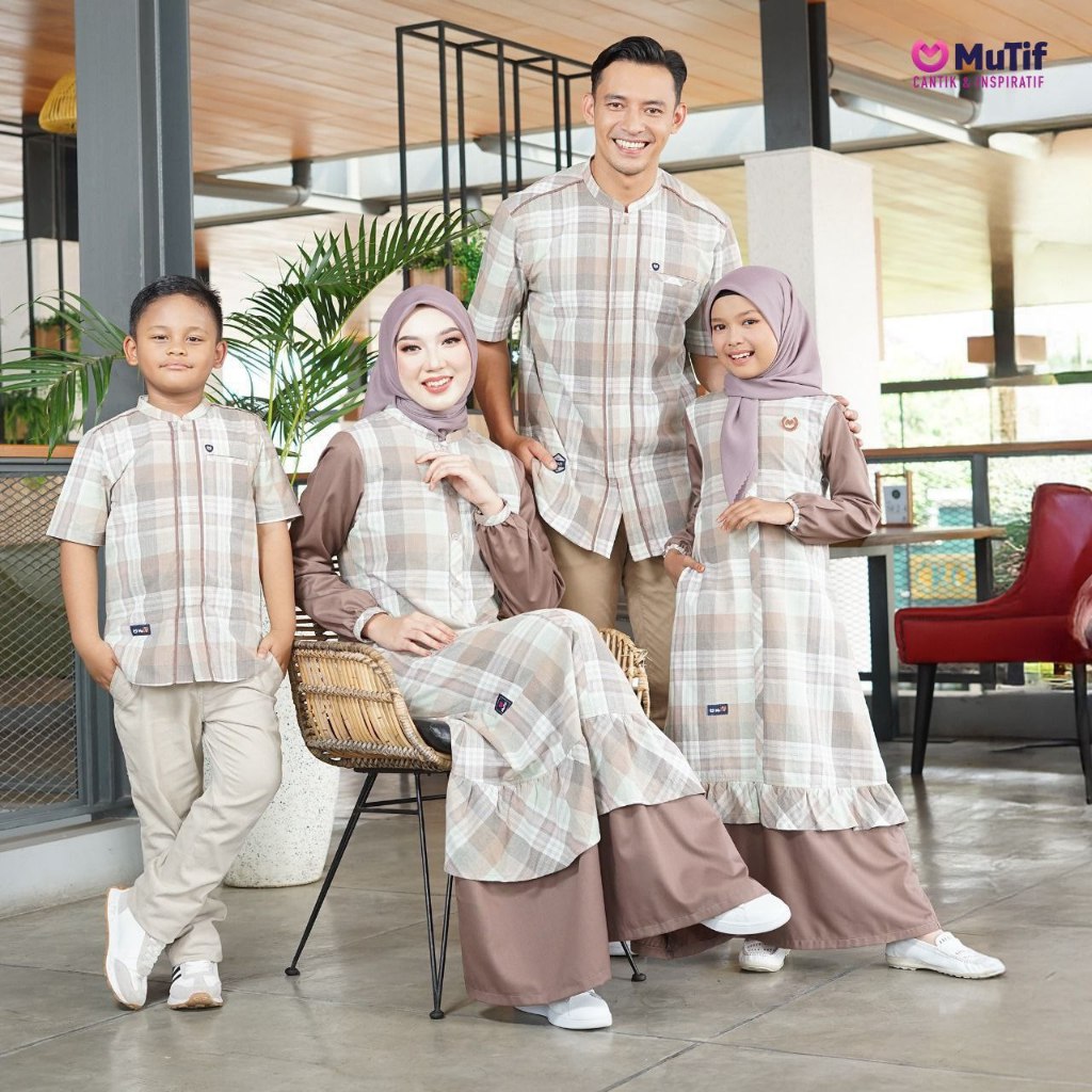 Outfit Couple Islami Gamis & Koko – kaleeisa zikra bronze green