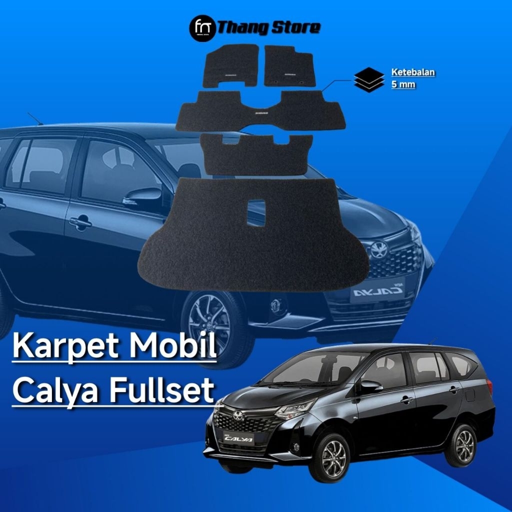 Karpet Mobil Toyota Calya Fullset/Karpet lantai Mobil Calya