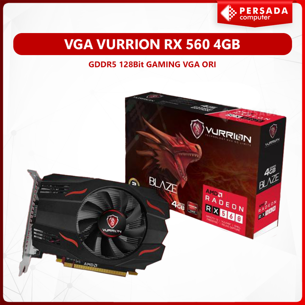 VGA VURRION RX 560 4GB GDDR5 128Bit