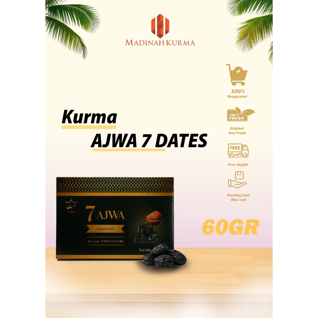

kurma ajwa 7 dates