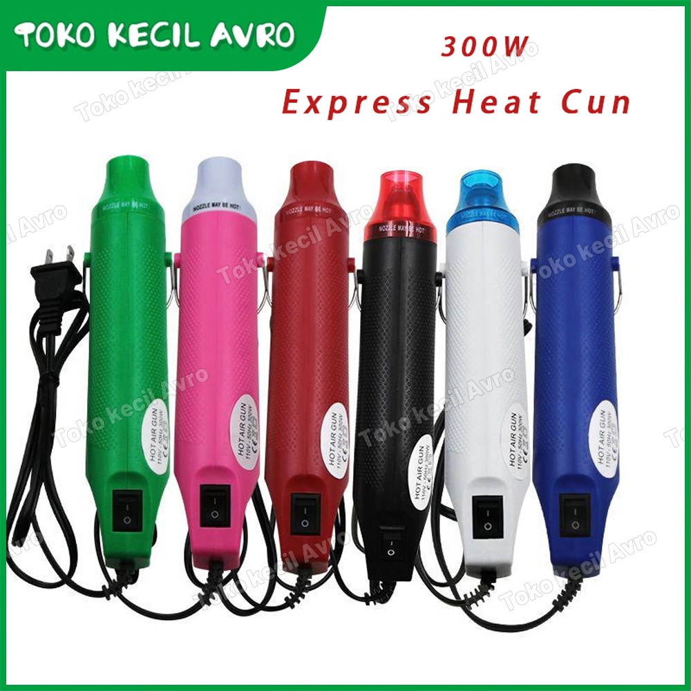 Heat Gun Electric Hot Air Vinyl 220V 300W QST-220 / Blower Angin Uap Servis HP Panas / Pistol Pemana