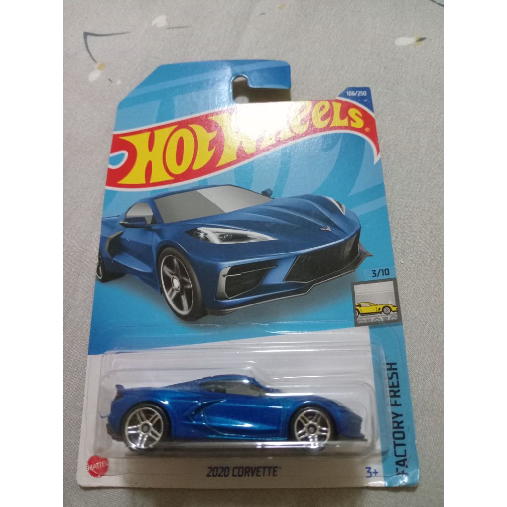hotwheels 2020 corvette blue