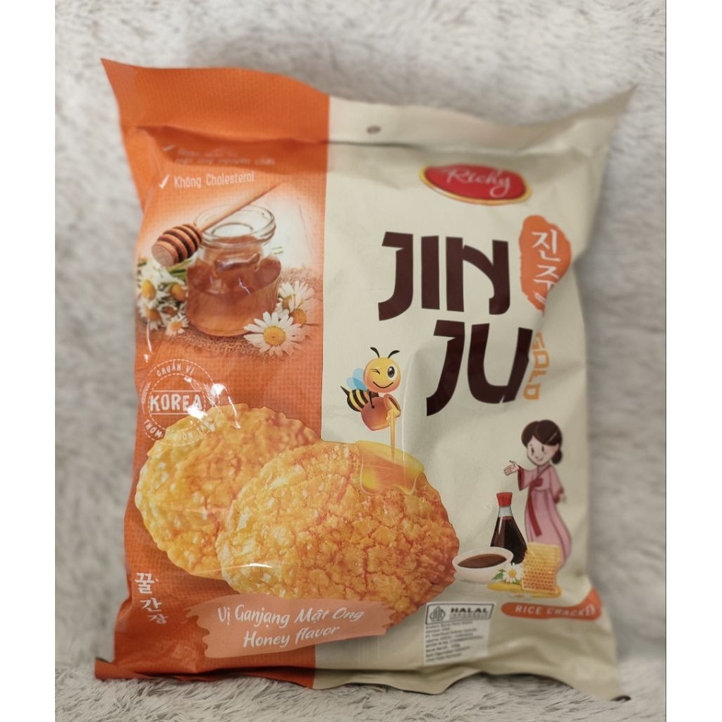 

Richy Jinju Gold Honey Rice Cracker/Snack Kue Beras Rasa Madu