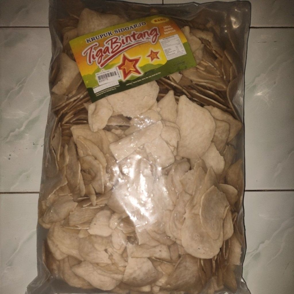 

krupuk rempelan cap tiga bintang
