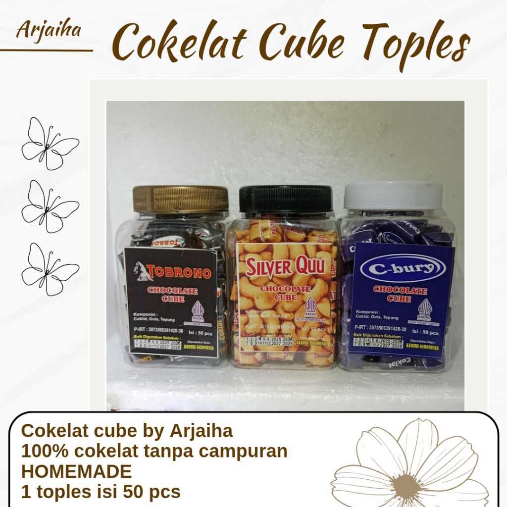 

Cokelat Cube Toples Isi 50 Pcs 6 Pilihan Varian