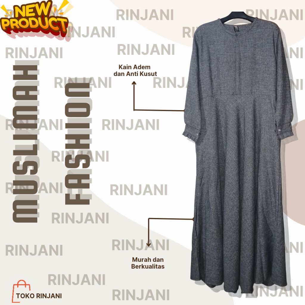 BAJU GAMIS REMAJA DAN DEWASA MUSLIMAH FASHION, BAHAN TEBAL DAN  NYAMAN