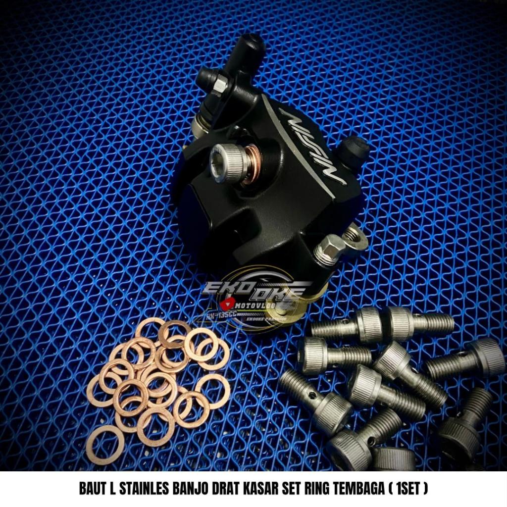 baut banjo l stenlis kaliper baut banjo master rem stainless