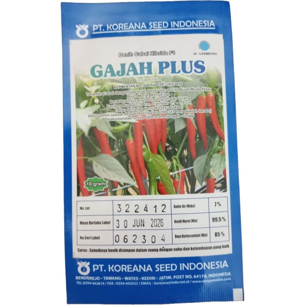 

GAJAH PLUS CABE BESAR TAHAN LAYU FUSARIUM