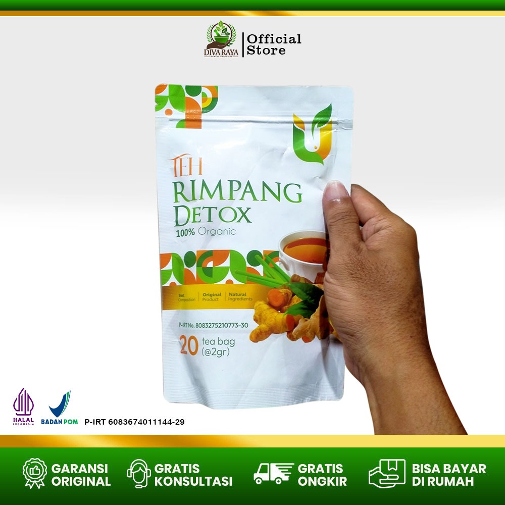 

Teh Rimpang Detox 20 Tea Bag - Herbal Tea Lengkuas Jahe, Sereh Kunyit Untuk Pencernaan Perut Kembung