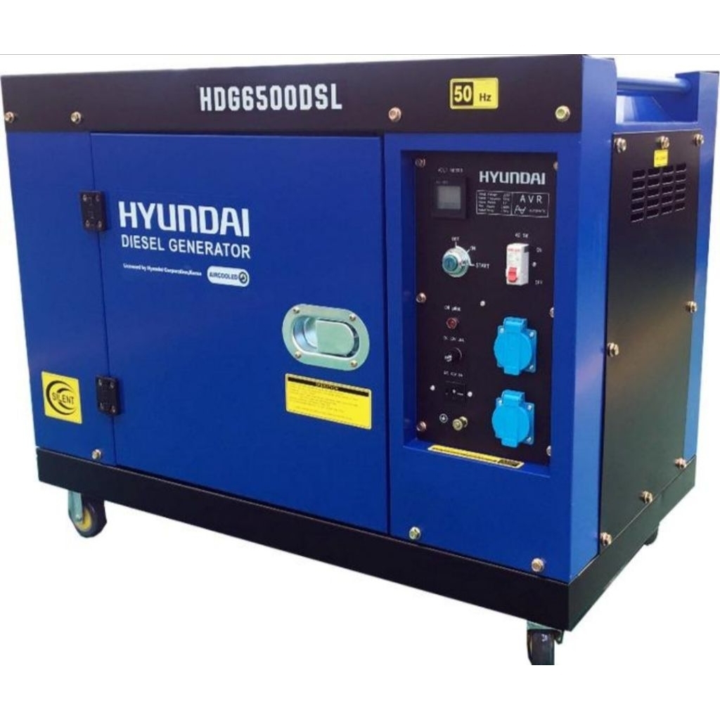 Hyundai silent diesel Generator 5KVA HDG6500 DSL Genset solar 5000 watt
