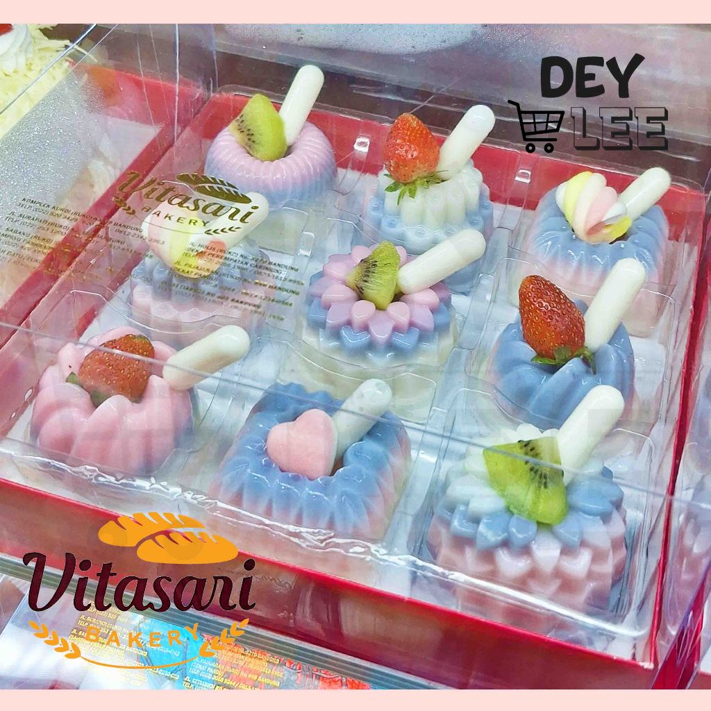 

VITASARI Fruit Marshmallow Pudding Infused Fla Cream isi 9 pcs Halal Bandung