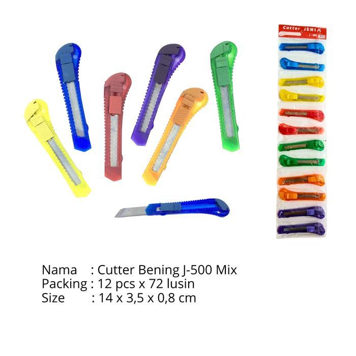

Cutter Besar Transparan Jenia J-500 mix (12 pcs)