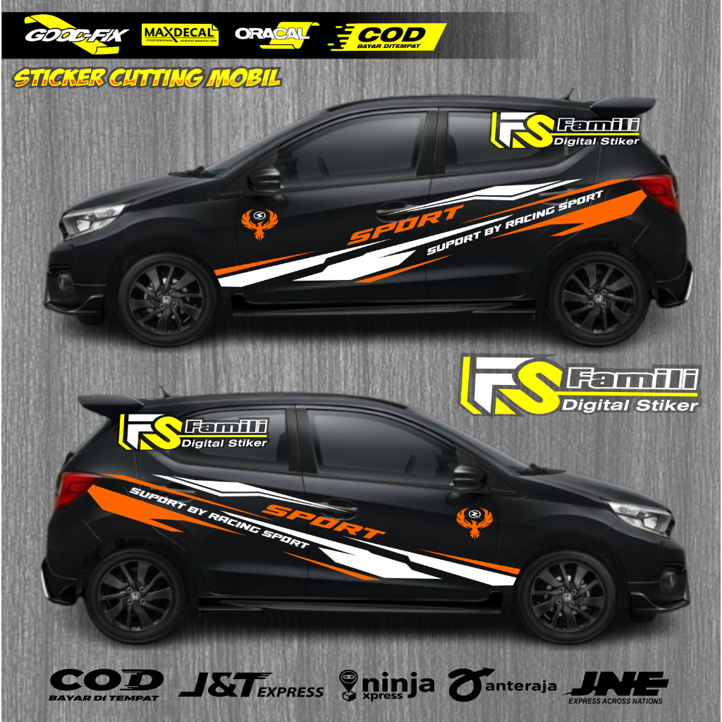 Stiker Mobil Brio Sticker Mobil Honda Brio Stiker Body Samping Mobil Honda Brio Terbaru