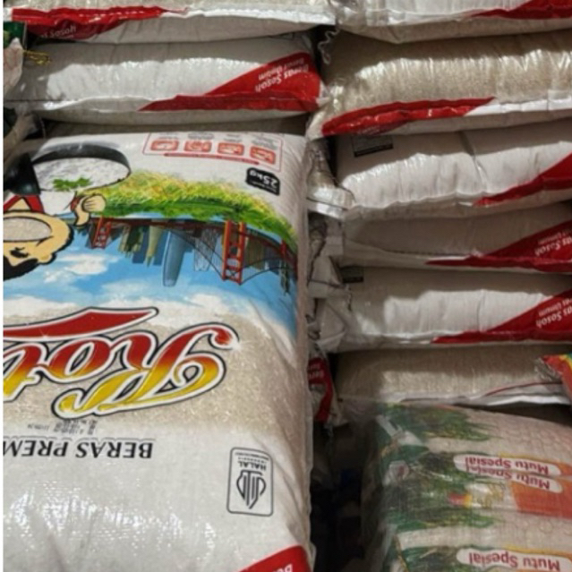 

Aneka Beras 25kg / Beras Super 25kg / Beras Kota 25kg / Beras Parianom 25kg / Beras Uduk 25kg