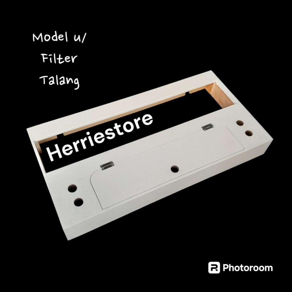 Tutup aquarium 70/75cm model filter talang & polosan