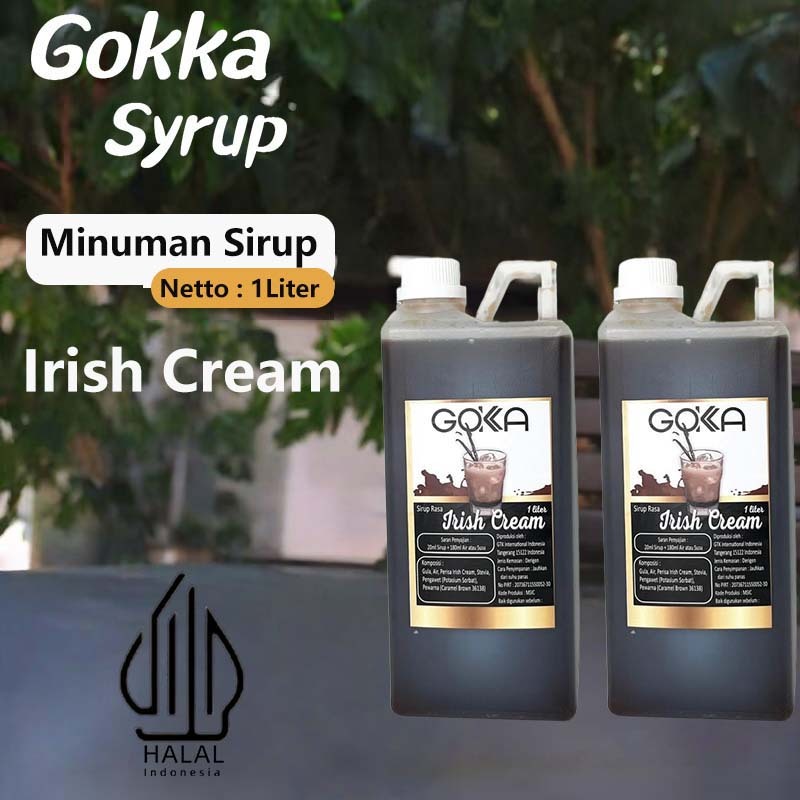 

GOKKA Sirup Minuman Rasa Irish Cream 1L Syrup / Irish Cream Juice