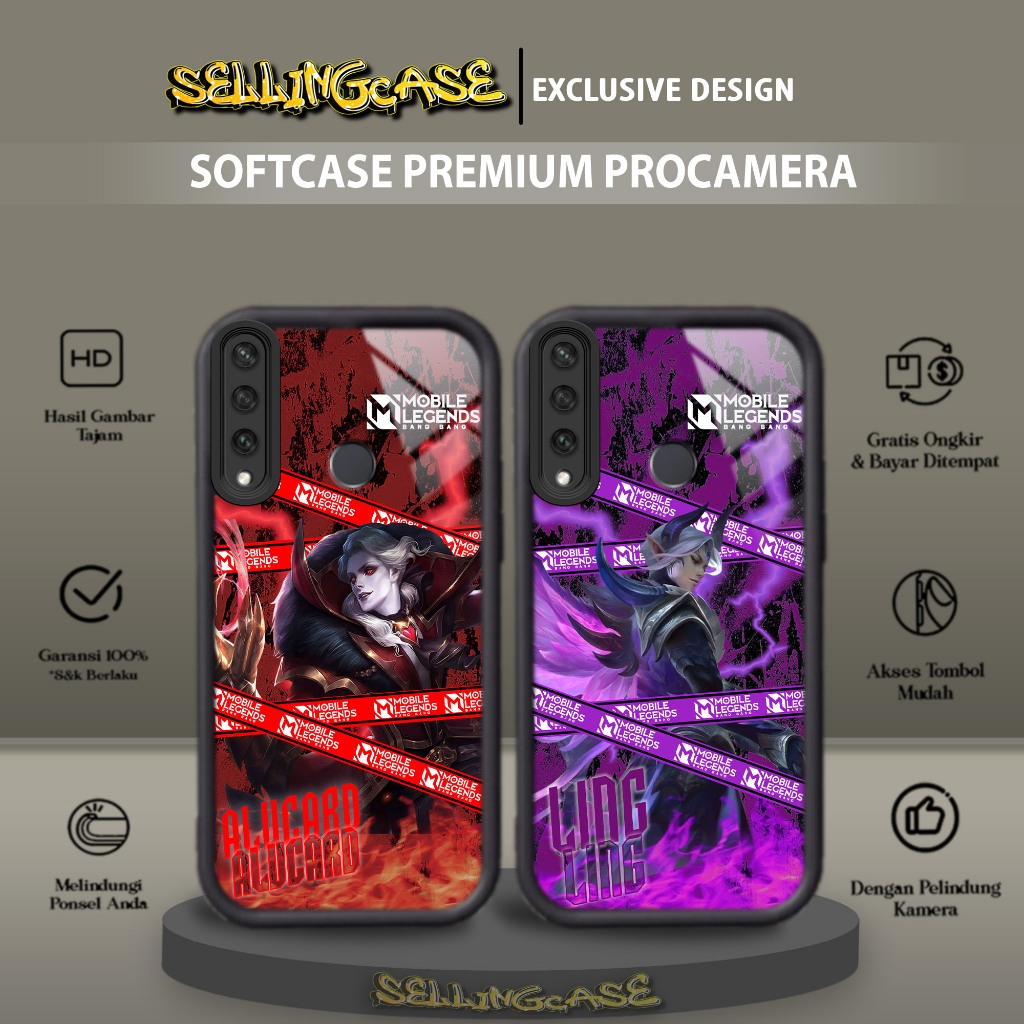 Case Premium Compatible For HUAWEI Y6P 2020 Motif [ MLBB ] Casing Softcase Glossy Anti Jamur