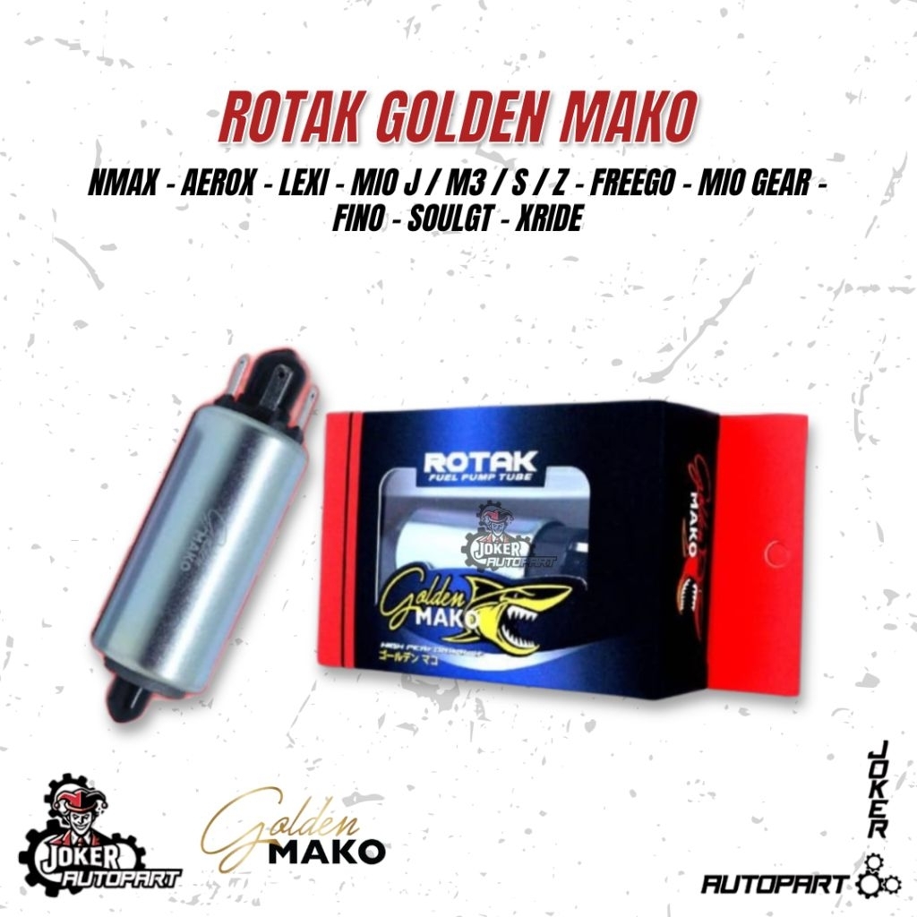 Fuelpump Rotak Nmax Aerox Old New Connected Lexi Dinamo Fuel Pump GOLDEN MAKO