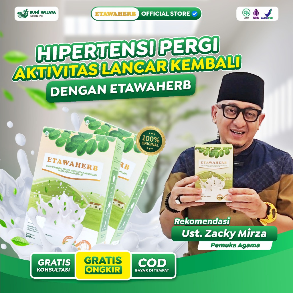 

ETAWAHERB – Susu Kambing Etawa + Daun Kelor Untuk Mengatasi Hipertensi 100% Alami | 200gr - Bisa COD
