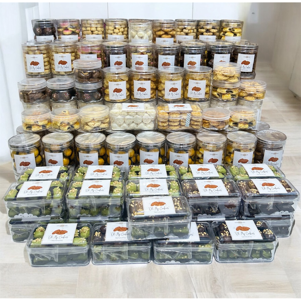 

Kue Kering All Varian – Nastar, Kastangel, Putri Salju, Sagu Keju, Palmcheese, Cornflakes, London Almond