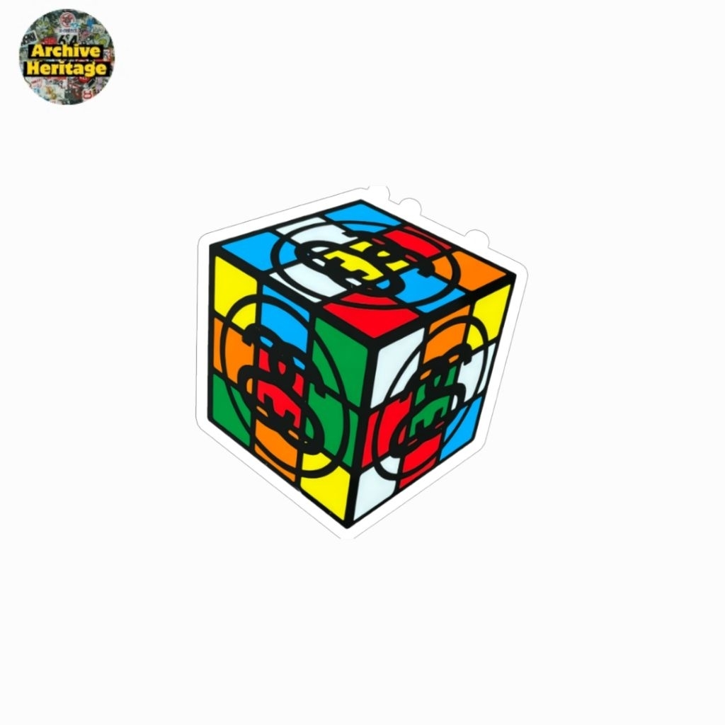 

sticker Stu55y Rubiks Cube streetwear stiker