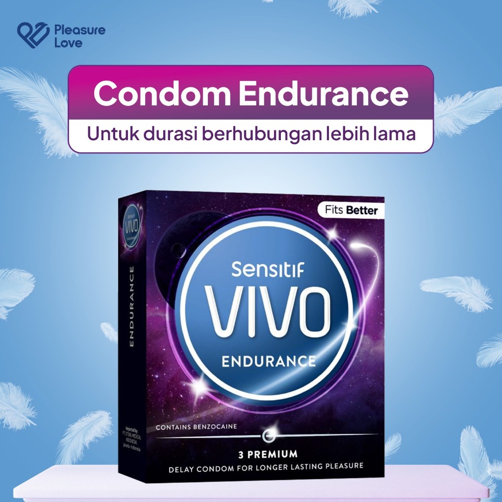 Katalog No. 58 VIVO Kondom Endurance Tahan Lama Isi 3 Kondom Pria Durasi Panjang Anti Bocor