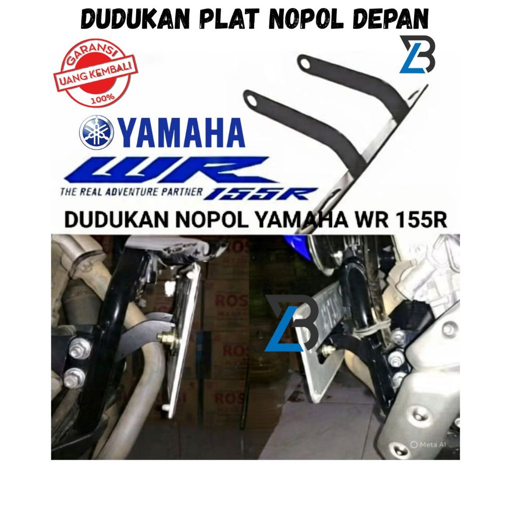 Dudukan Plat Nomor Depan Yamaha WR155 / Dudukan Plat Nomor WR155