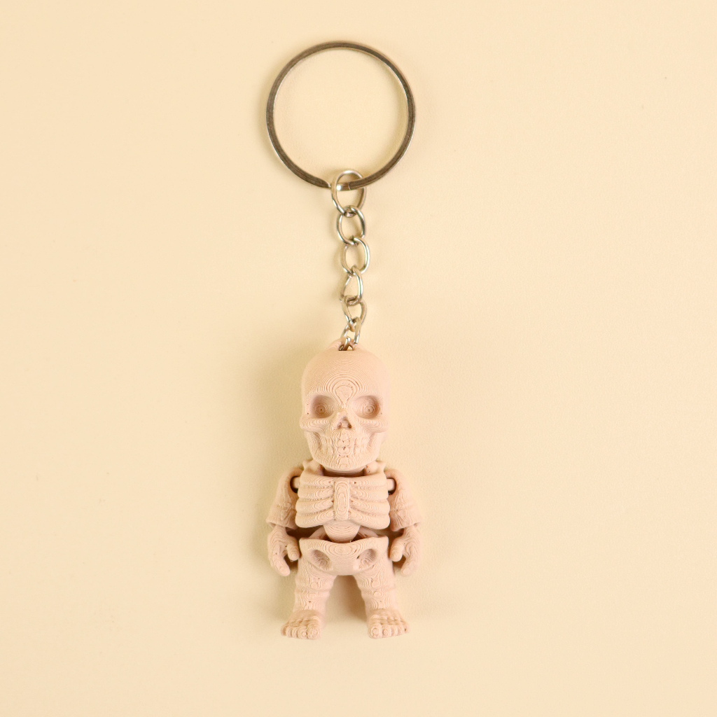 Gantungan Kunci Fidget Toy Tengkorak - Keychain Skeleton Mainan Anti Stress