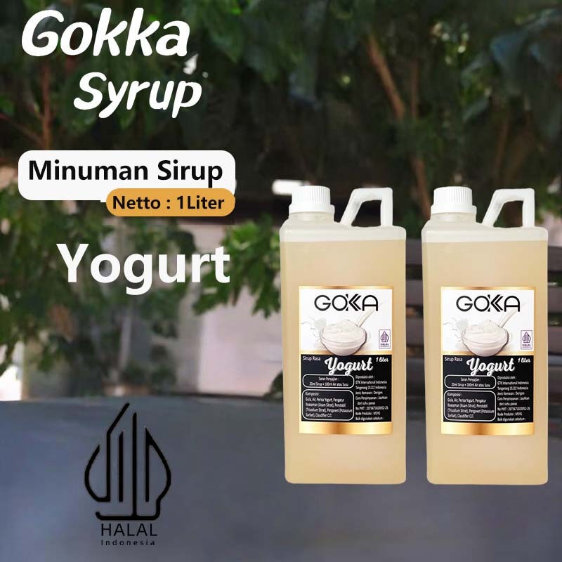 

GOKKA Sirup Minuman Rasa Yogurt 1L Syrup / Yogurt Juice