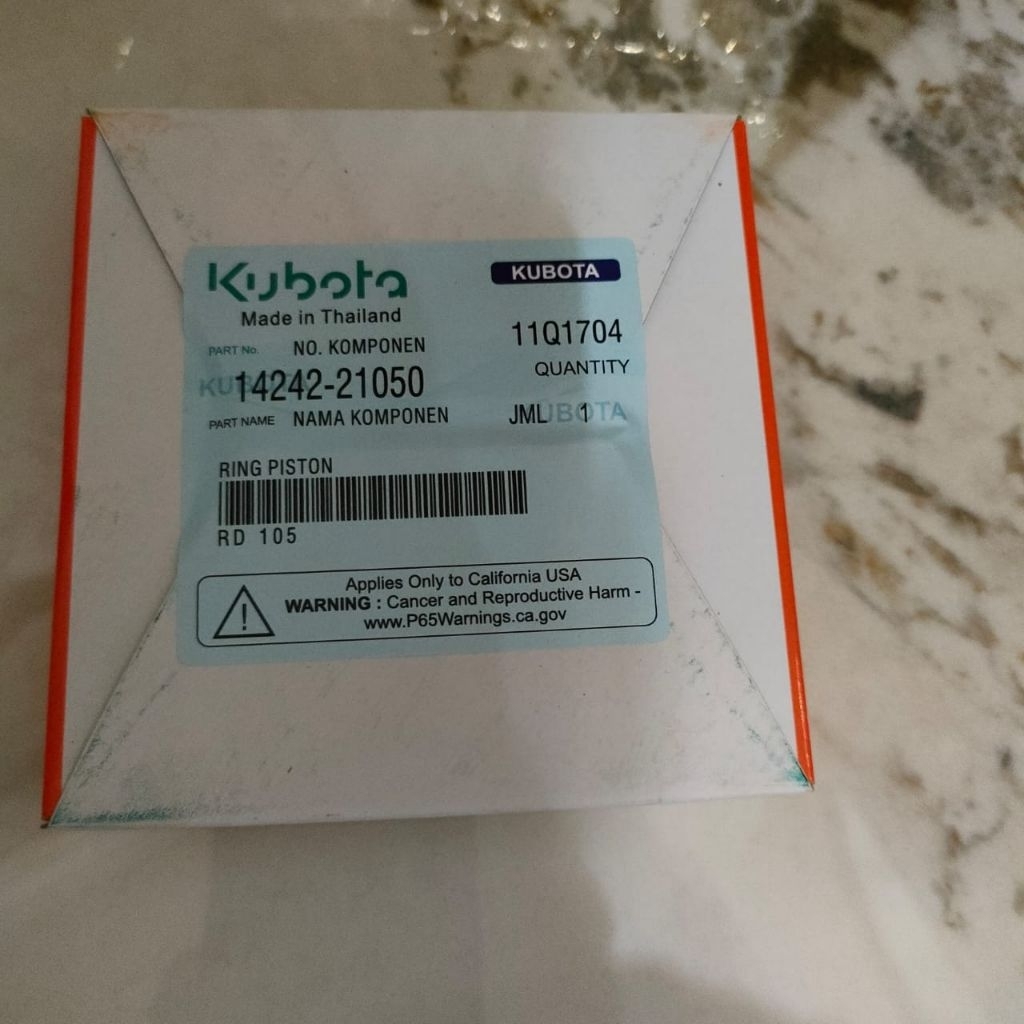 RD105 KND110 RING PISTON TRAKTOR KUBOTA 14242-21050