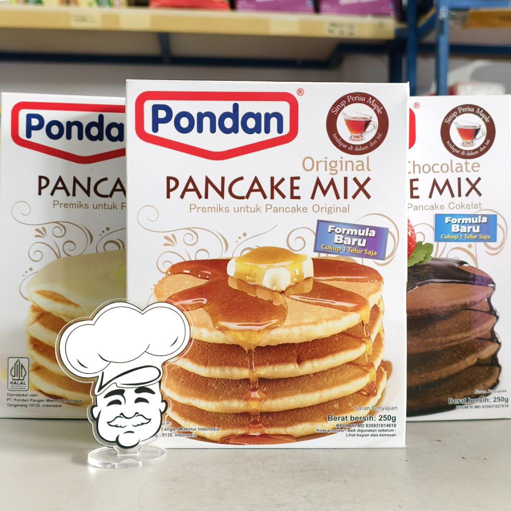 

Pondan Pancake Mix 250Gr / Pondan Pancake Original / Pondan Pancake Keju / Pondan Pancake Cokelat