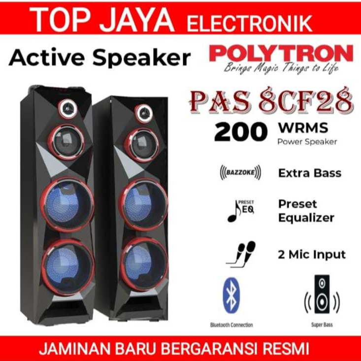 SPEAKER AKTIF POLYTRON PAS 8CF28/POLYTRON SPEAKER AKTIF PAS8CF28 NEW SERIES