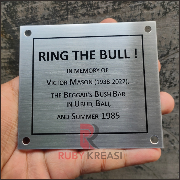 

custom nama logo plat stainless