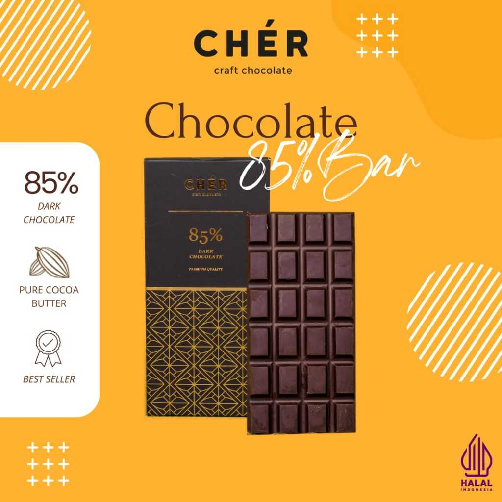 

Cher Chocolate Bar 85% / Dark Chocolate 85%