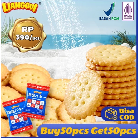

Beli 50 Gratis 50 Lianggui Seasalt Biscuit Snack Cemilan Pengganti Sarapan Makanan Siap Saji Cookies