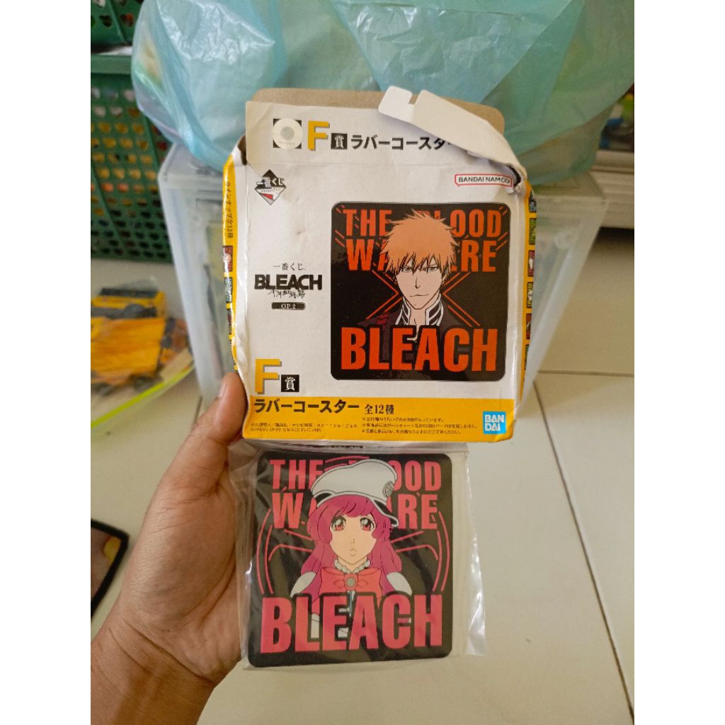 ichiban kuji rubber coaster bleach figure