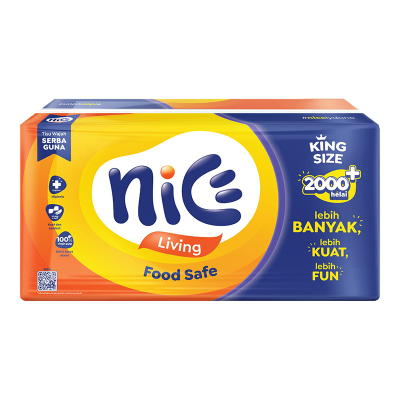 TISSUE TISU WAJAH NICE LIVING 2 PLY 1000 GRAM 1000GR SERBA GUNA FOOD SAFE ORI SHEET 2000+ HELAI KING