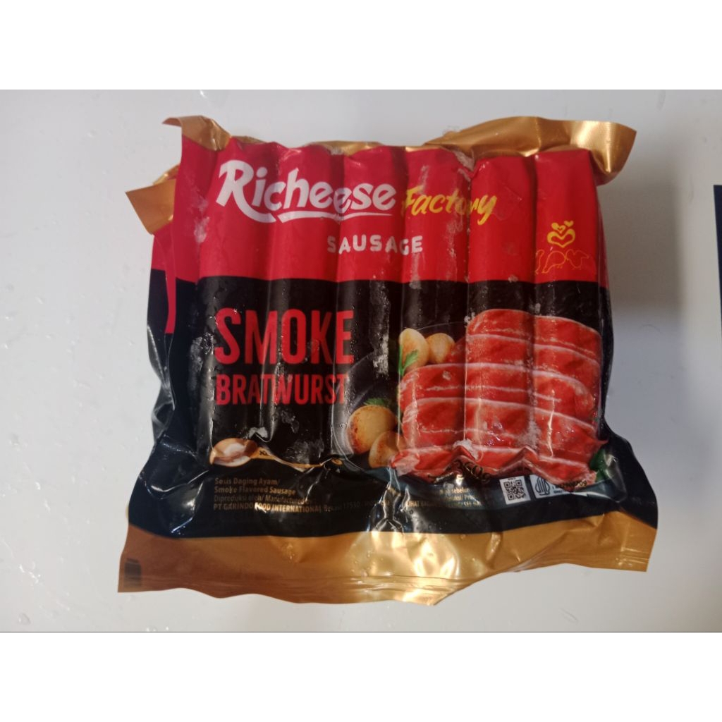 

Richeese sosis smoke bratwurst 360gr