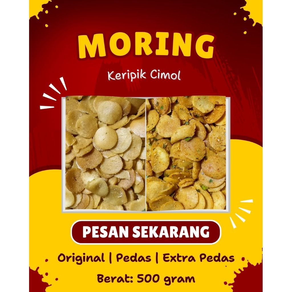 

Moring Ciamis | keripik cimol - snack kekinian | 250 gram | 500 gram | 1kg