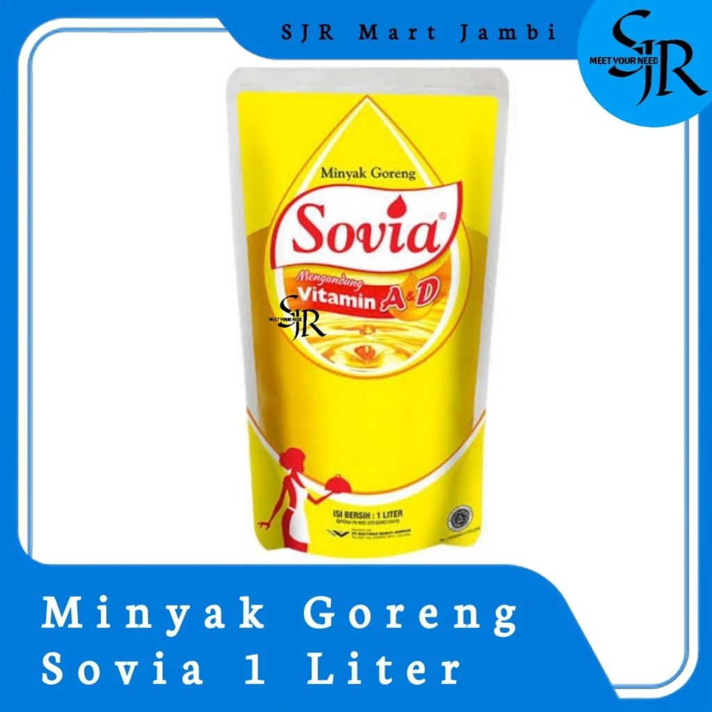 

[Minyak] Sovia minyak goreng | Kemasan Refill 1 Liter