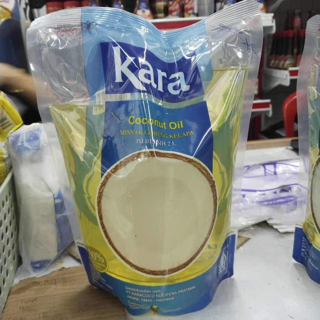 

Kara minyak goreng kelapa 100% 2liter