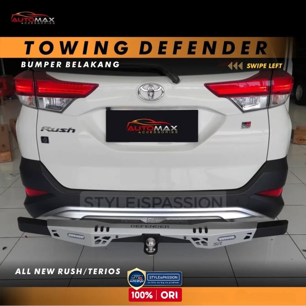 Towbar Badak Banten Pelindung Bemper Defender Rush GR 2023-2025