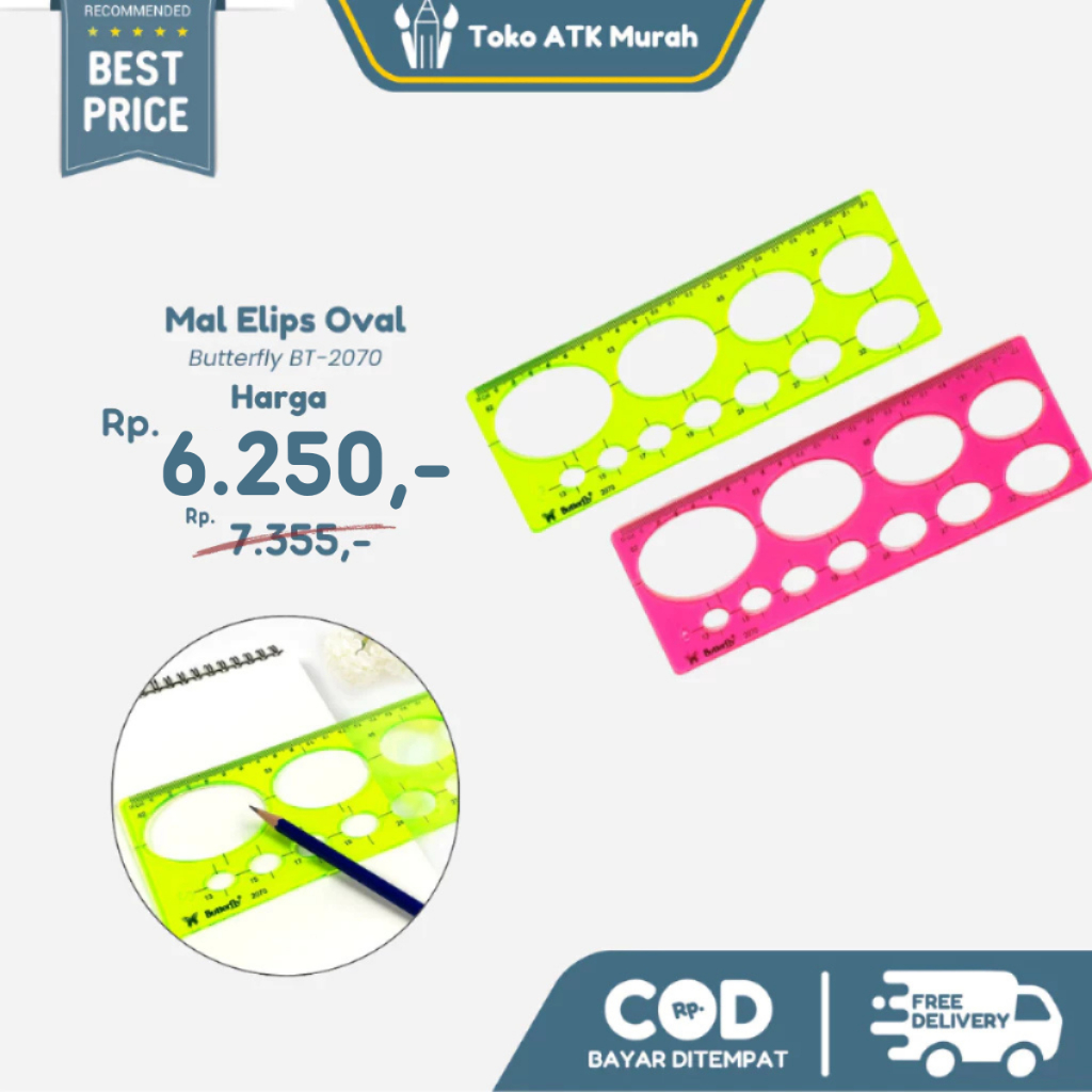 

Mal Elips / Oval Butterfly BT 2070