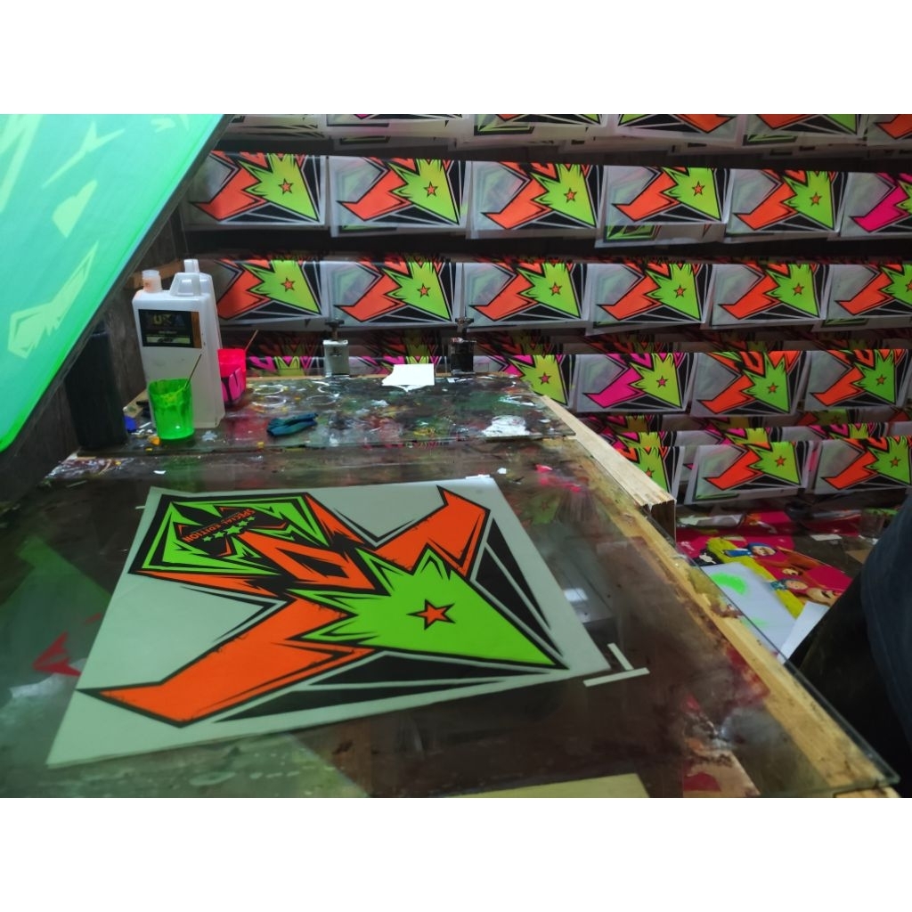 

(Desain Sendiri) Sablon Kertas Layangan 500Pcs