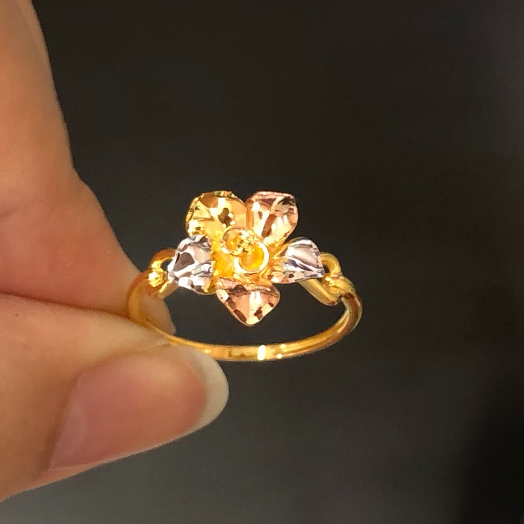 MA12- CINCIN BUNGA 3WARNA UBS 1.19GR KADAR 375 UKURAN 13